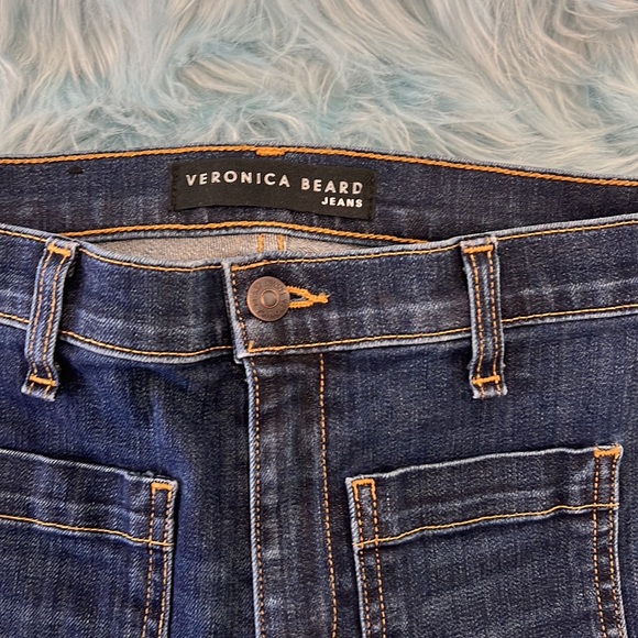 NWOT! Veronica Beard Jeans! Vintage Style Flared Cut! Size 25 - Picture 2 of 6